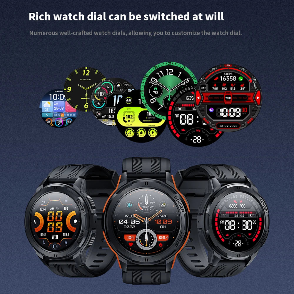 ⌚ Smartwatch SKMEI 2025 🧠💪 Tela AMOLED 1.43” 🔋 Bateria até 22 dias | Monitor de Saúde 🩺 + Chamadas Bluetooth 📞 + Tela Dividida 🔄 | IP68 à Prova d’Água 💦 | Estilo Esportivo Masculino 🏃♂️