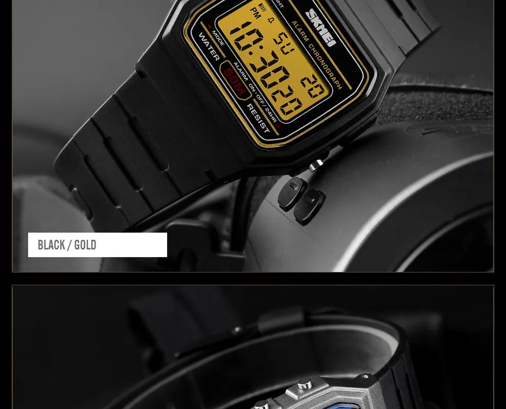 ⌚ Relógio Feminino Digital SKMEI 1412 💖 Estilo Esportivo & Casual | Display LED 🌟 | Alarme, Cronômetro e Mais ⏱️ | À Prova D’água 5ATM 💦