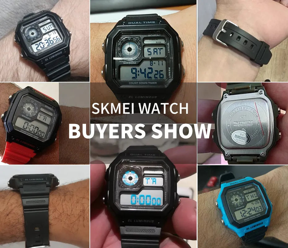 ⌚ Relógio Masculino Digital SKMEI 1299 ⏱️ Esportivo Tático | Resistente à Água 5ATM 💦 | Funções Múltiplas 🧭 | LED, Cronômetro, Alarme