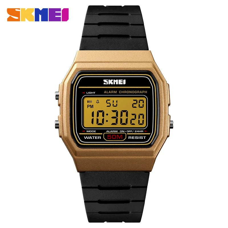 ⌚ Relógio Feminino Digital SKMEI 1412 💖 Estilo Esportivo & Casual | Display LED 🌟 | Alarme, Cronômetro e Mais ⏱️ | À Prova D’água 5ATM 💦