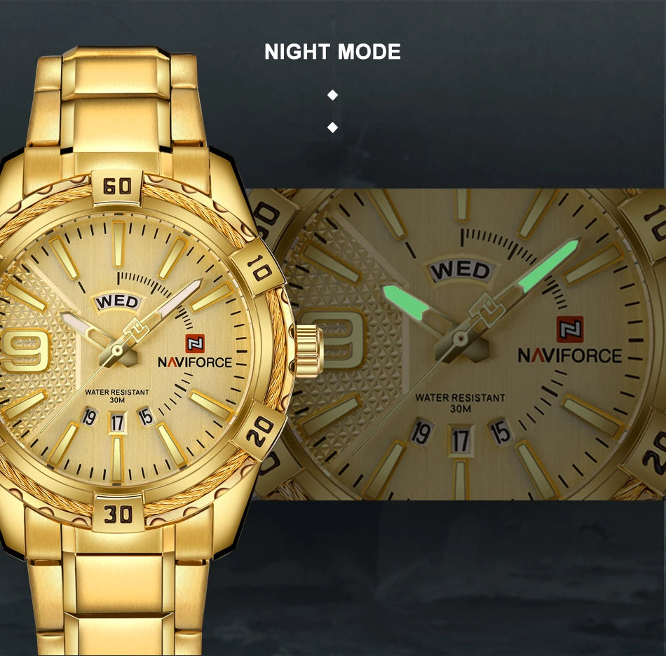 ⌚ Relógio Masculino NAVIFORCE NF9117S – Elegância Robusta com Funcionalidade Total