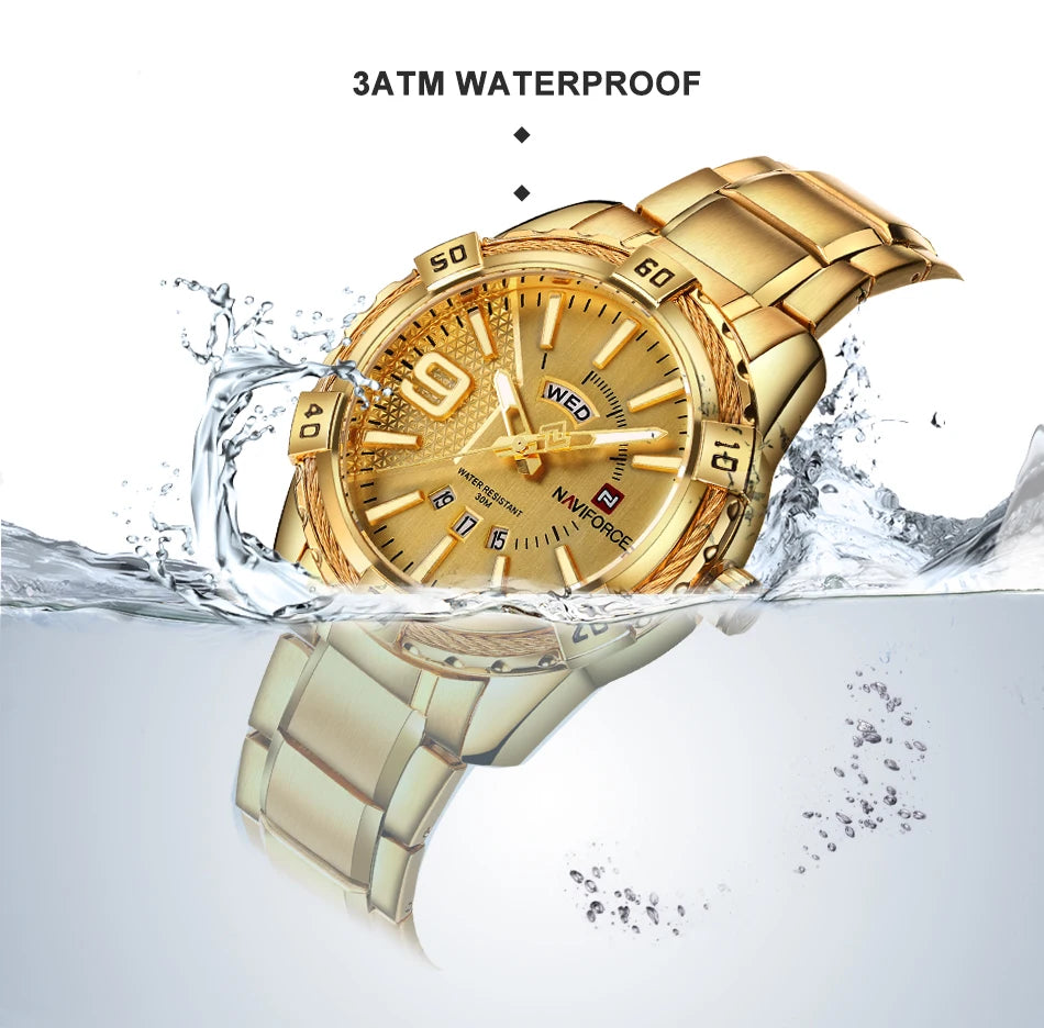 ⌚ Relógio Masculino NAVIFORCE NF9117S – Elegância Robusta com Funcionalidade Total