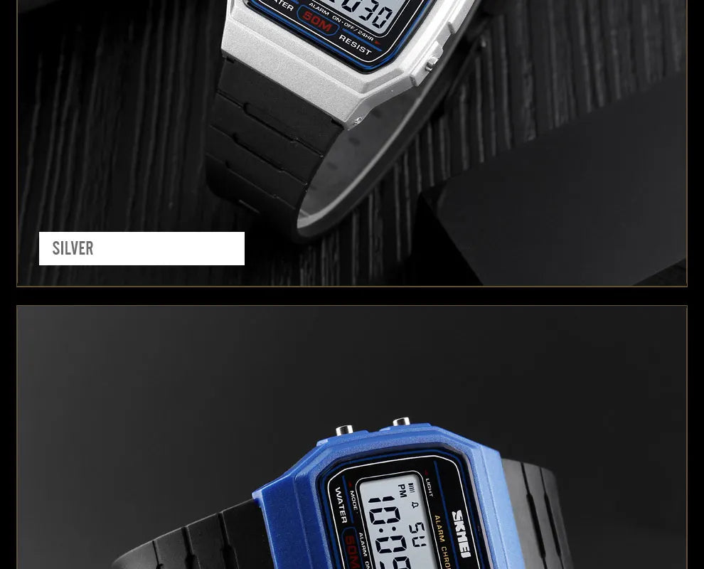 ⌚ Relógio Feminino Digital SKMEI 1412 💖 Estilo Esportivo & Casual | Display LED 🌟 | Alarme, Cronômetro e Mais ⏱️ | À Prova D’água 5ATM 💦