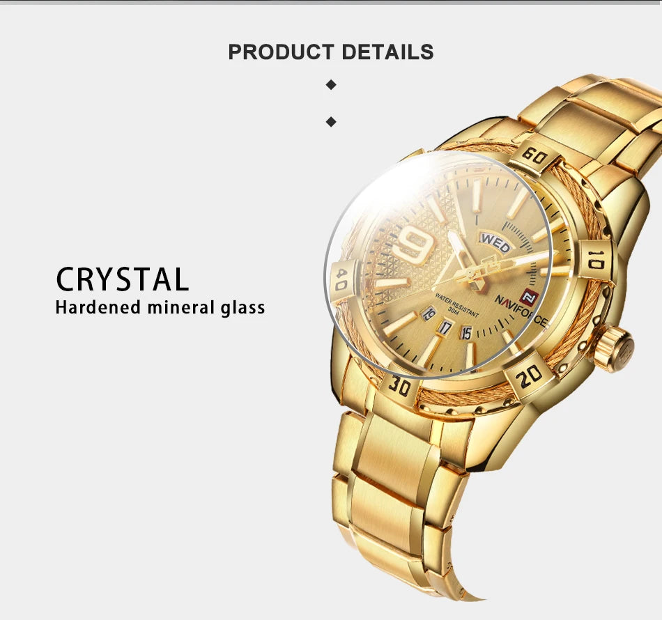 ⌚ Relógio Masculino NAVIFORCE NF9117S – Elegância Robusta com Funcionalidade Total