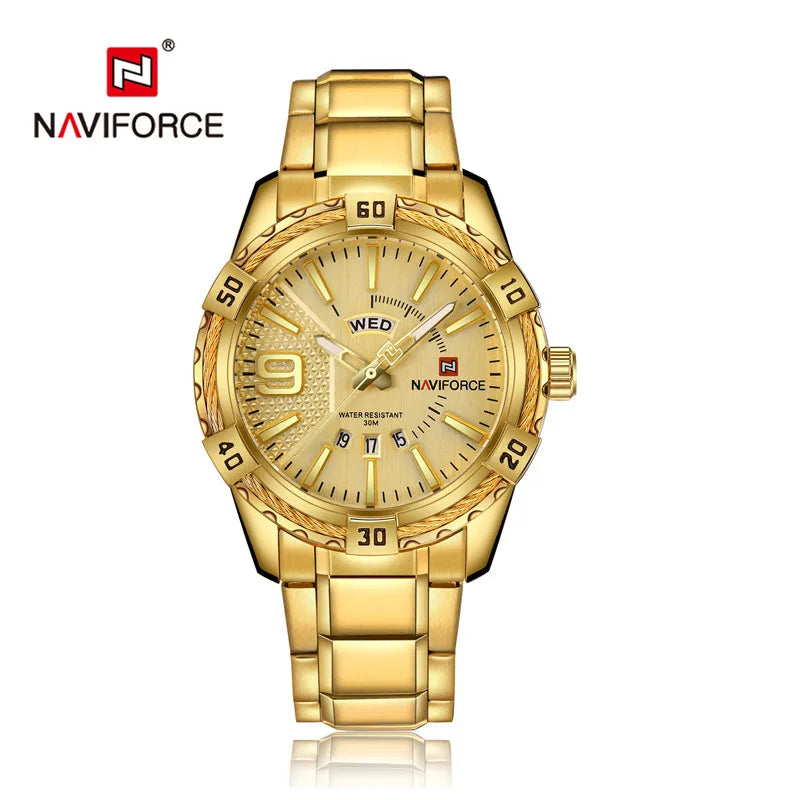 ⌚ Relógio Masculino NAVIFORCE NF9117S – Elegância Robusta com Funcionalidade Total