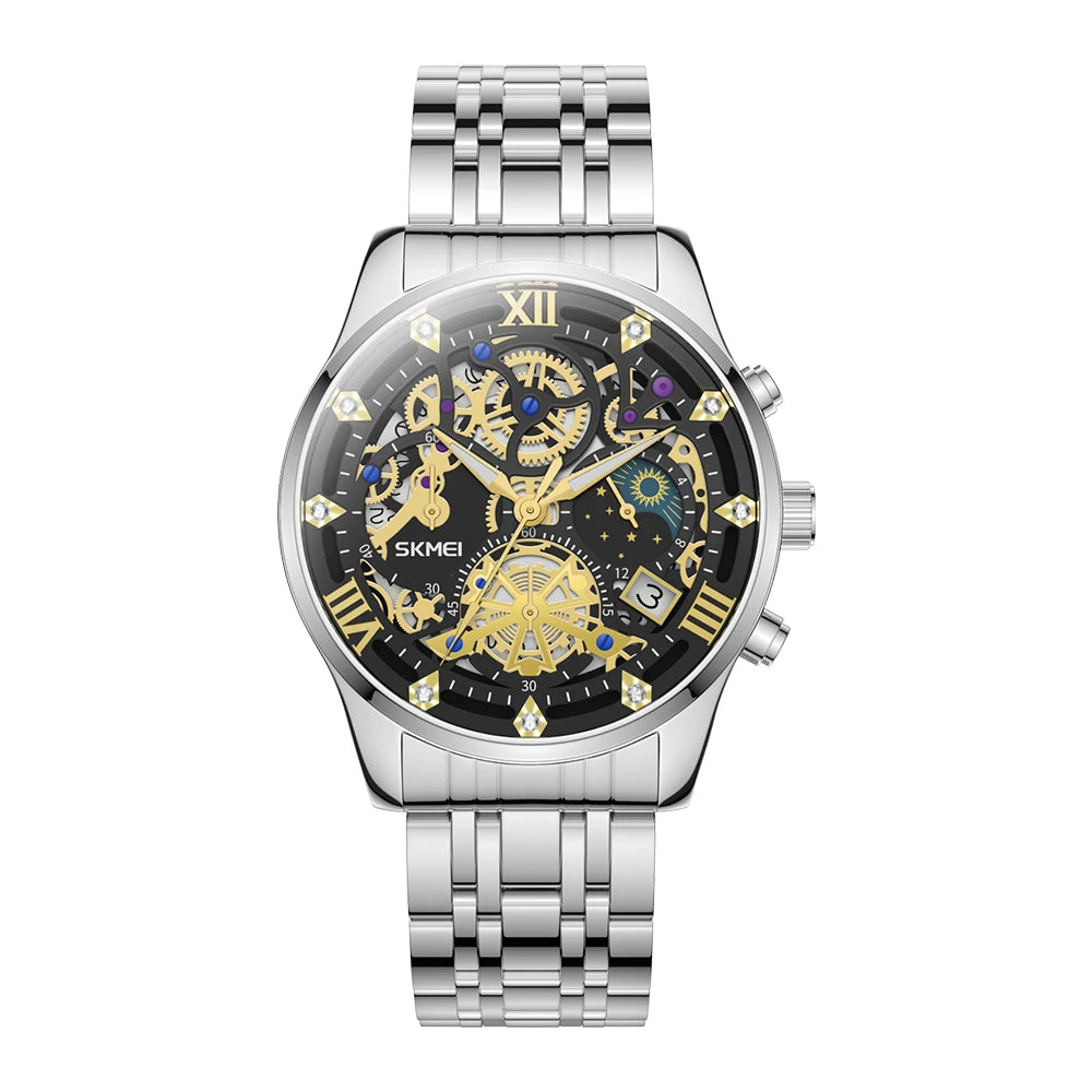 Relógio SKMEI 9058 Masculino ⌚ Luxo e Casual