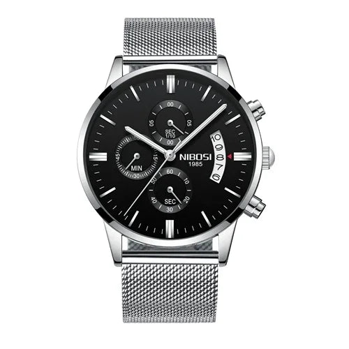 ⌚ Relógio NIBOSI 2309 Masculino Luxo Cronógrafo Multifuncional 3ATM