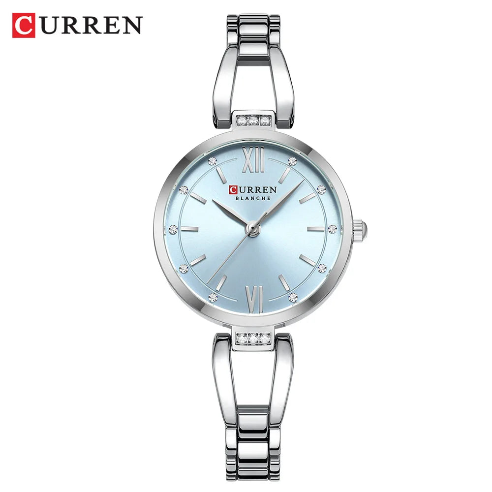 Relógio Curren 9092 Quartzo Aço Inoxidável Resistente 3ATM