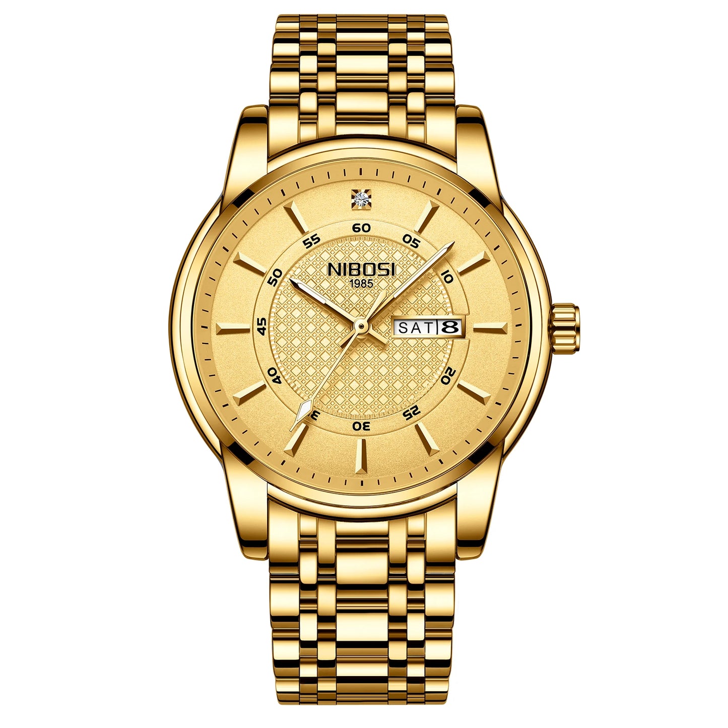🕰️✨Relógio Masculino NIBOSI 2381 ⌚ Luxo e Estilo Clássico | Ponteiros Luminosos + Data Automática