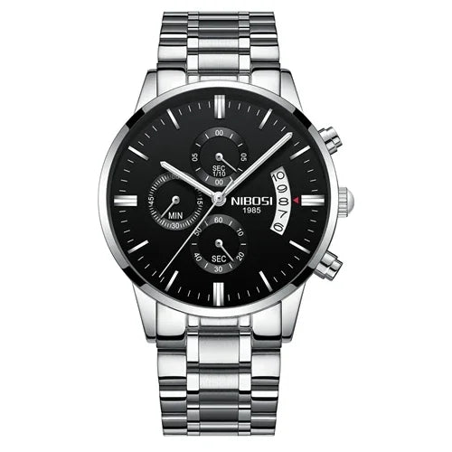 ⌚ Relógio NIBOSI 2309 Masculino Luxo Cronógrafo Multifuncional 3ATM