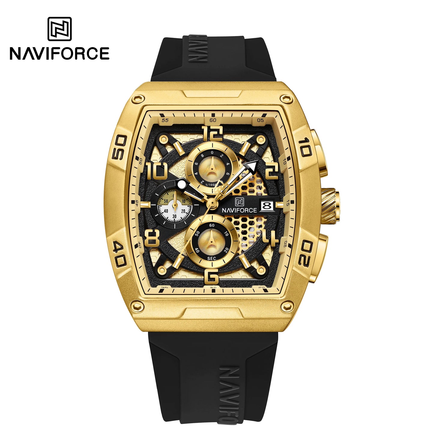 ⌚🔥Relógio Masculino NAVIFORCE NF8052 – Esportivo, Estiloso e Resistente à Água 💪🏽