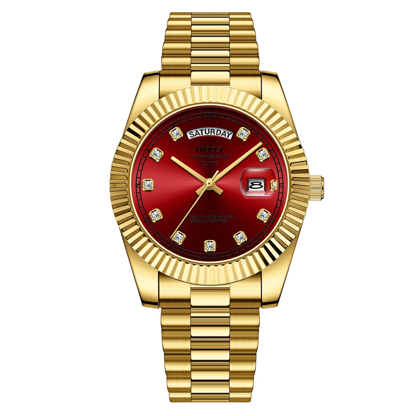 ⌚ Relógio NIBOSI 2627 Luxo Masculino Resistente a Choques 3ATM
