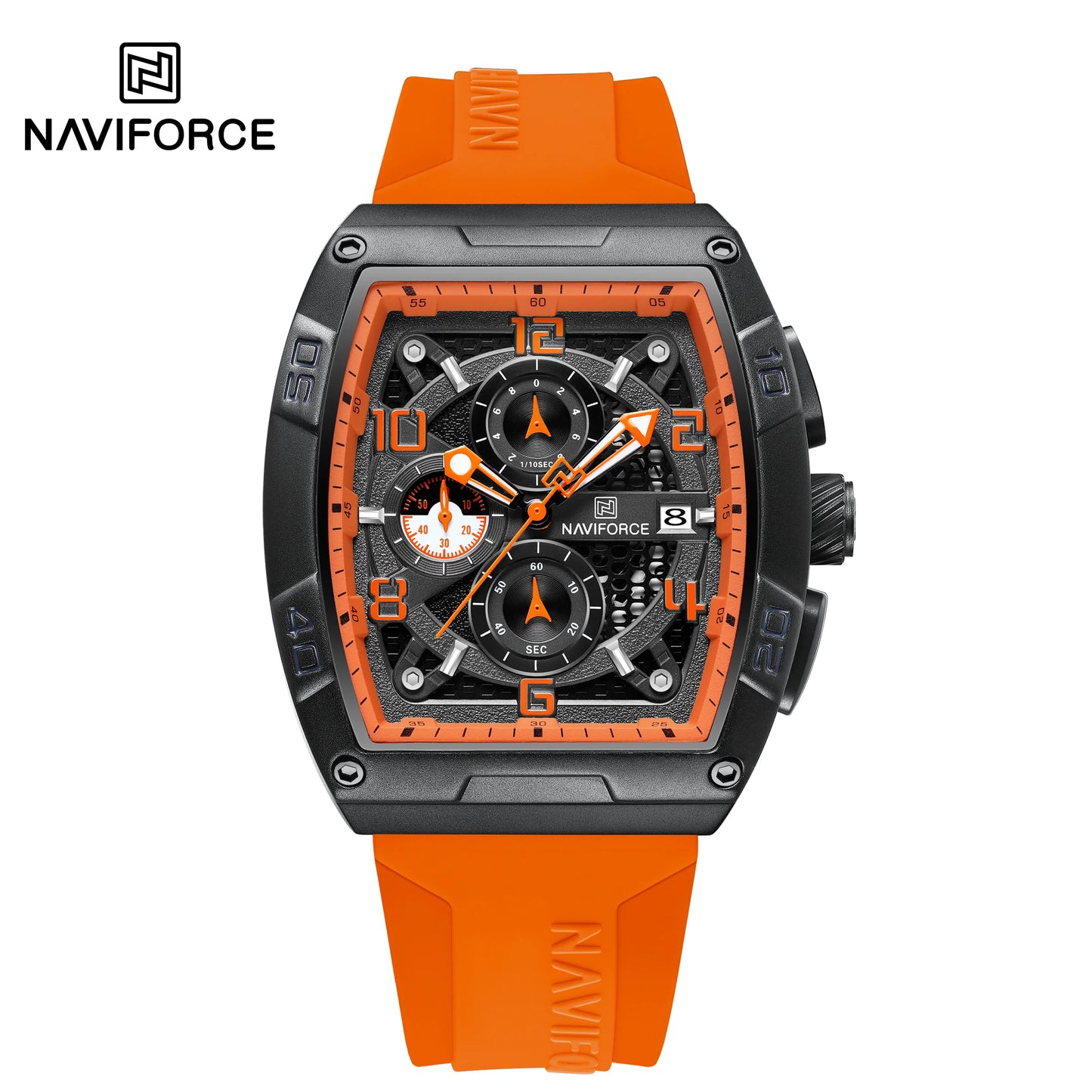 ⌚🔥Relógio Masculino NAVIFORCE NF8052 – Esportivo, Estiloso e Resistente à Água 💪🏽