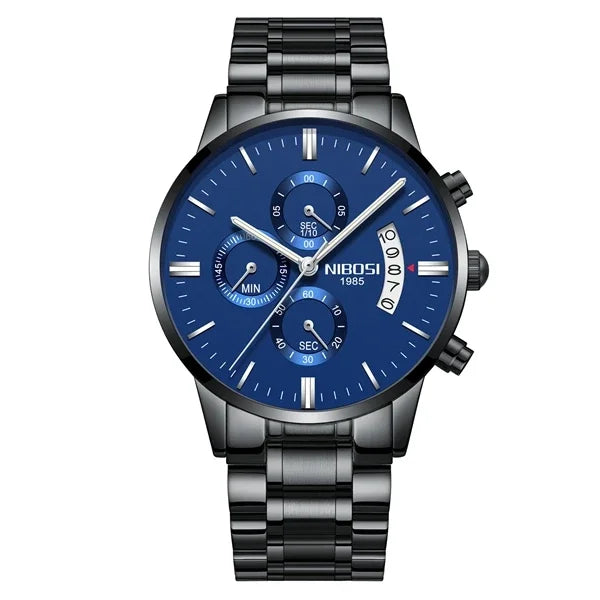 ⌚ Relógio NIBOSI 2309 Masculino Luxo Cronógrafo Multifuncional 3ATM