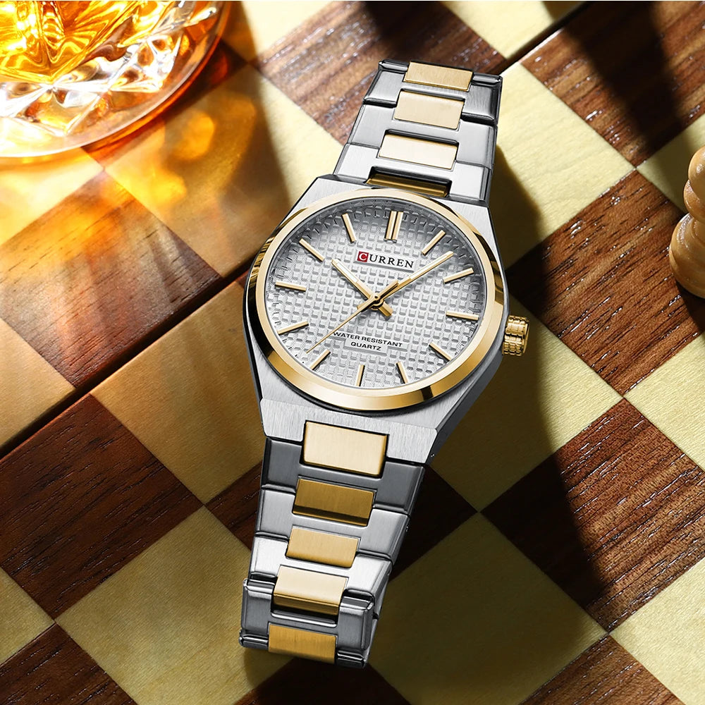 ⌚Relógio CURREN 8439 Masculino ⌚ Estilo Clássico com Ponteiros Luminosos