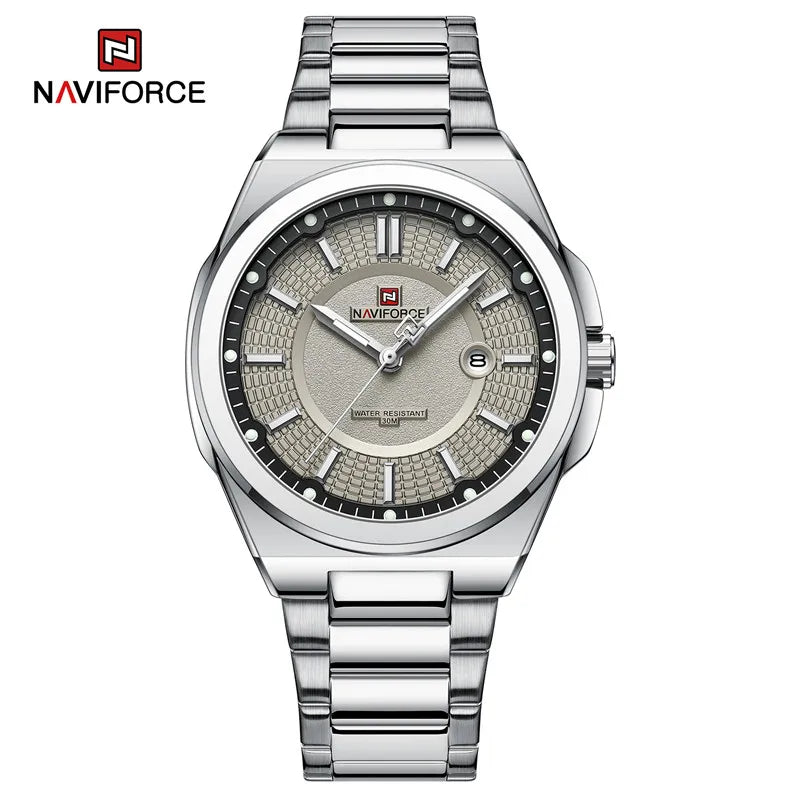 Relógio NAVIFORCE 9212 Quartzo Aço Inoxidável Esporte 3ATM