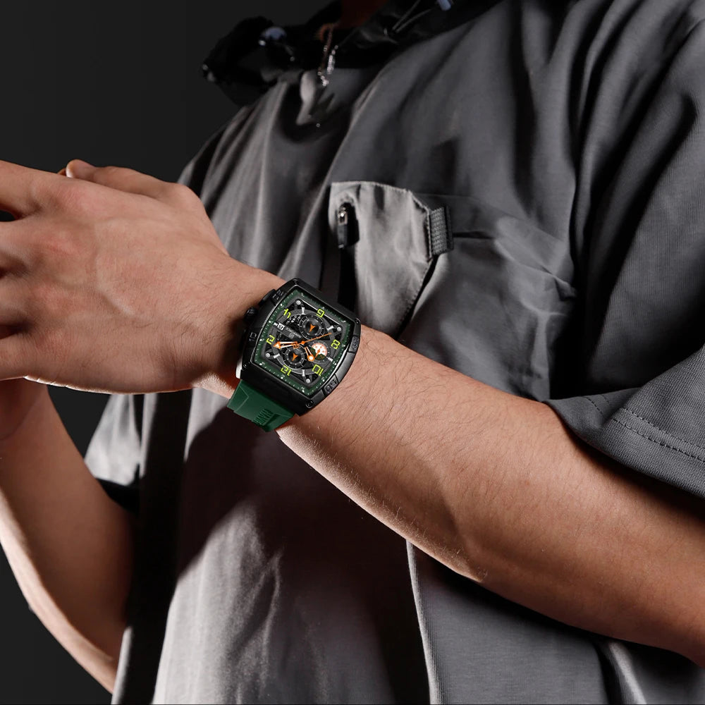 ⌚🔥Relógio Masculino NAVIFORCE NF8052 – Esportivo, Estiloso e Resistente à Água 💪🏽