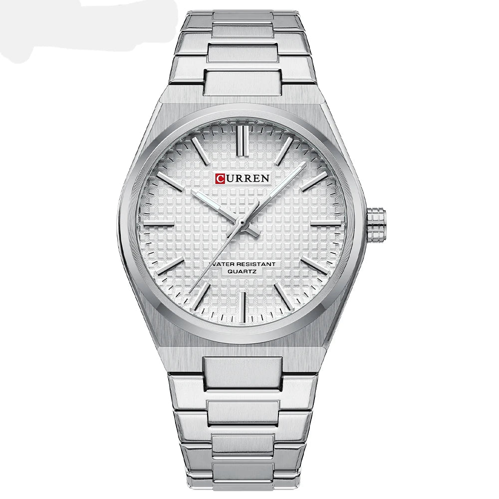 ⌚Relógio CURREN 8439 Masculino ⌚ Estilo Clássico com Ponteiros Luminosos