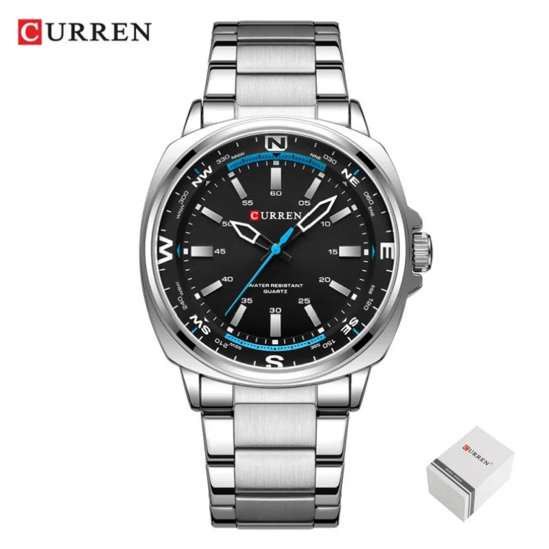 ⌚ Relógio Curren Modelo 8455 – Estilo Casual com Resistência e Elegância! 🔥