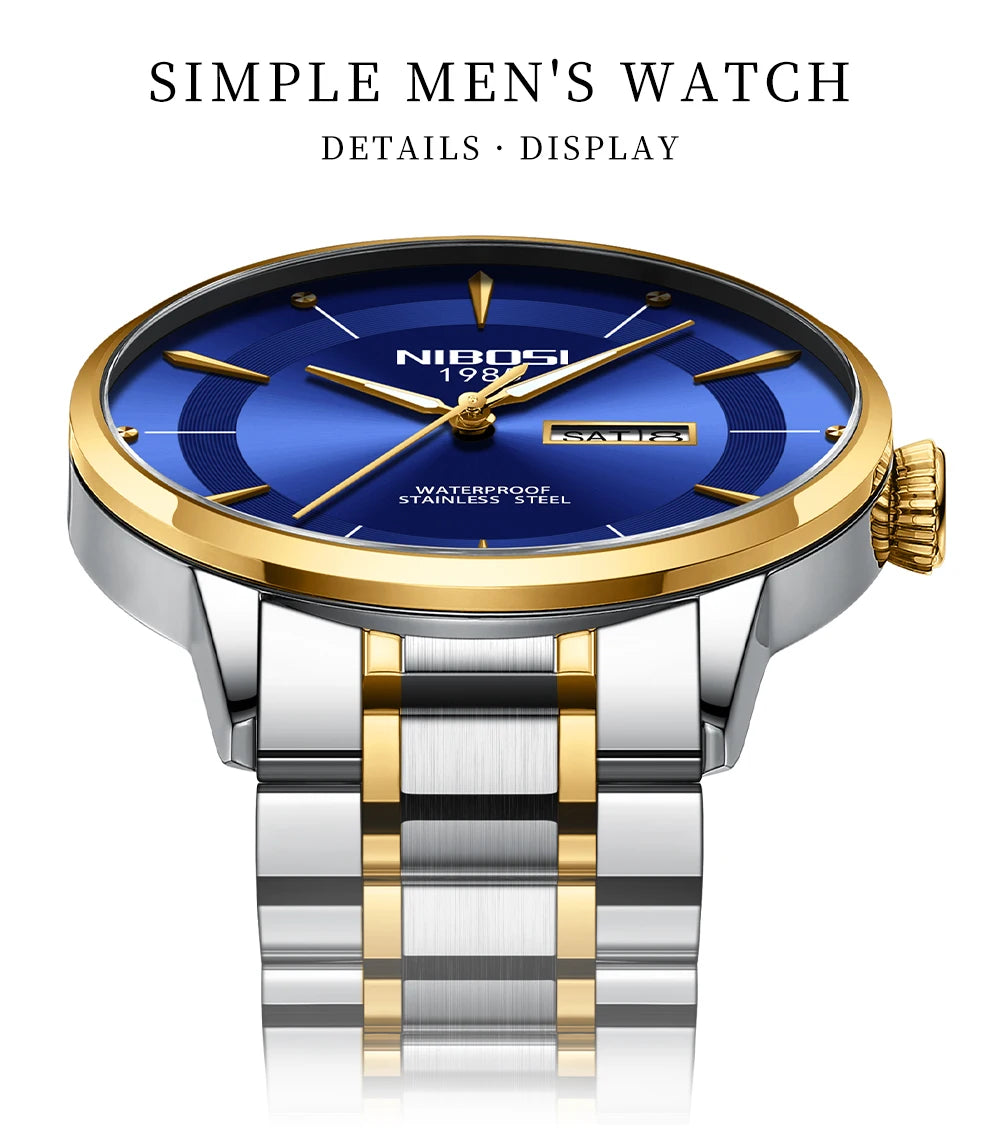 ⌚ Relógio NIBOSI 2607 Masculino Simples e Resistente 3ATM