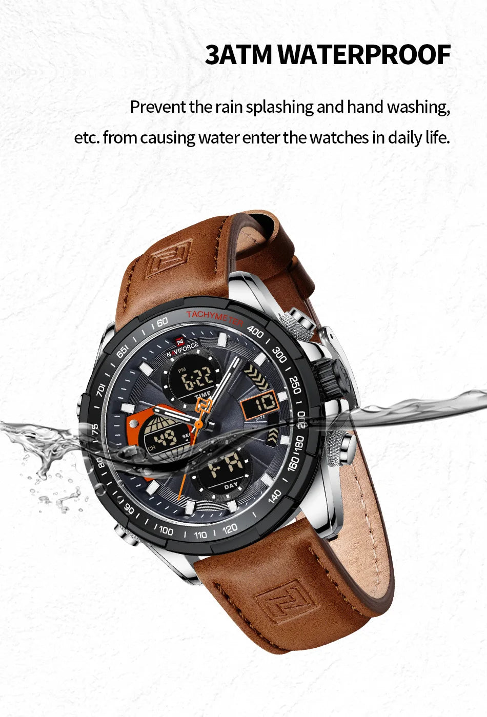 ⌚ Relógio Masculino NAVIFORCE NF9197L – Estilo, Função e Robustez