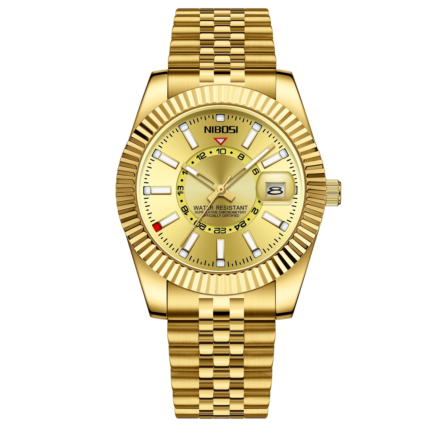🕰️✨Relógio Masculino NIBOSI 2638 Luxo Quartzo 🏆 À Prova D’Água ⌚ Mostrador Romano + Calendário