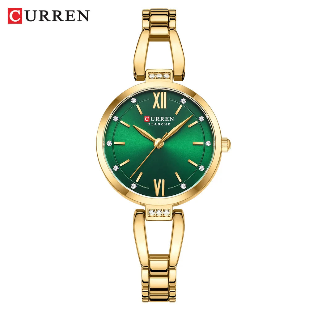 Relógio Curren 9092 Quartzo Aço Inoxidável Resistente 3ATM