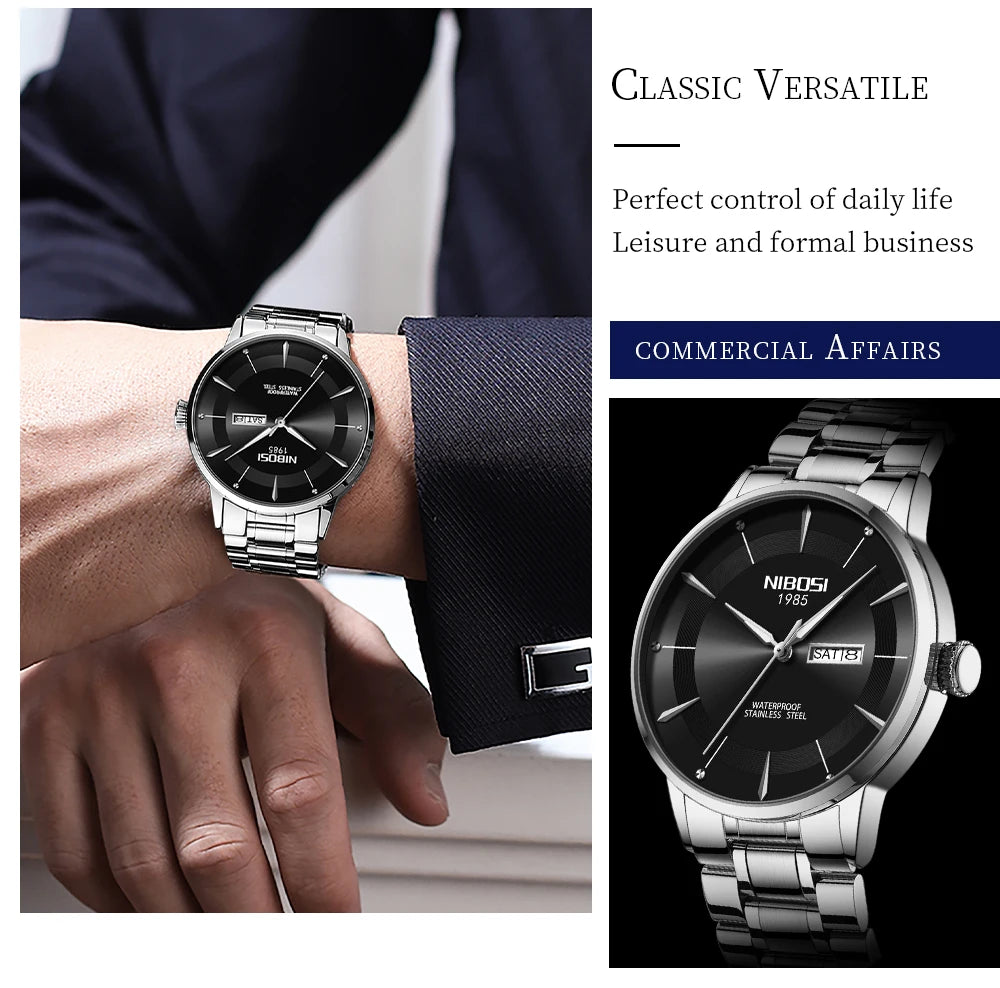 ⌚ Relógio NIBOSI 2607 Masculino Simples e Resistente 3ATM