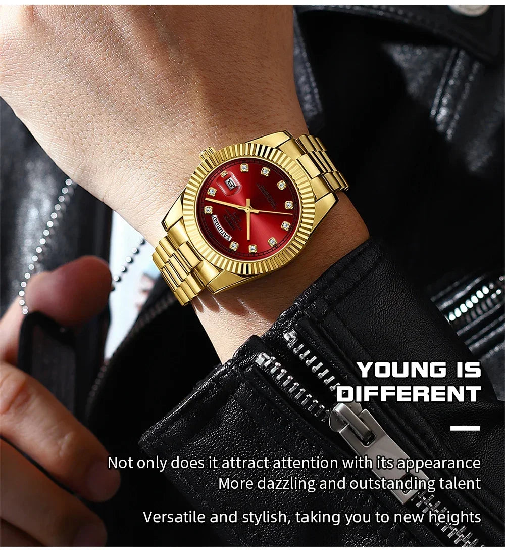 ⌚ Relógio NIBOSI 2627 Luxo Masculino Resistente a Choques 3ATM