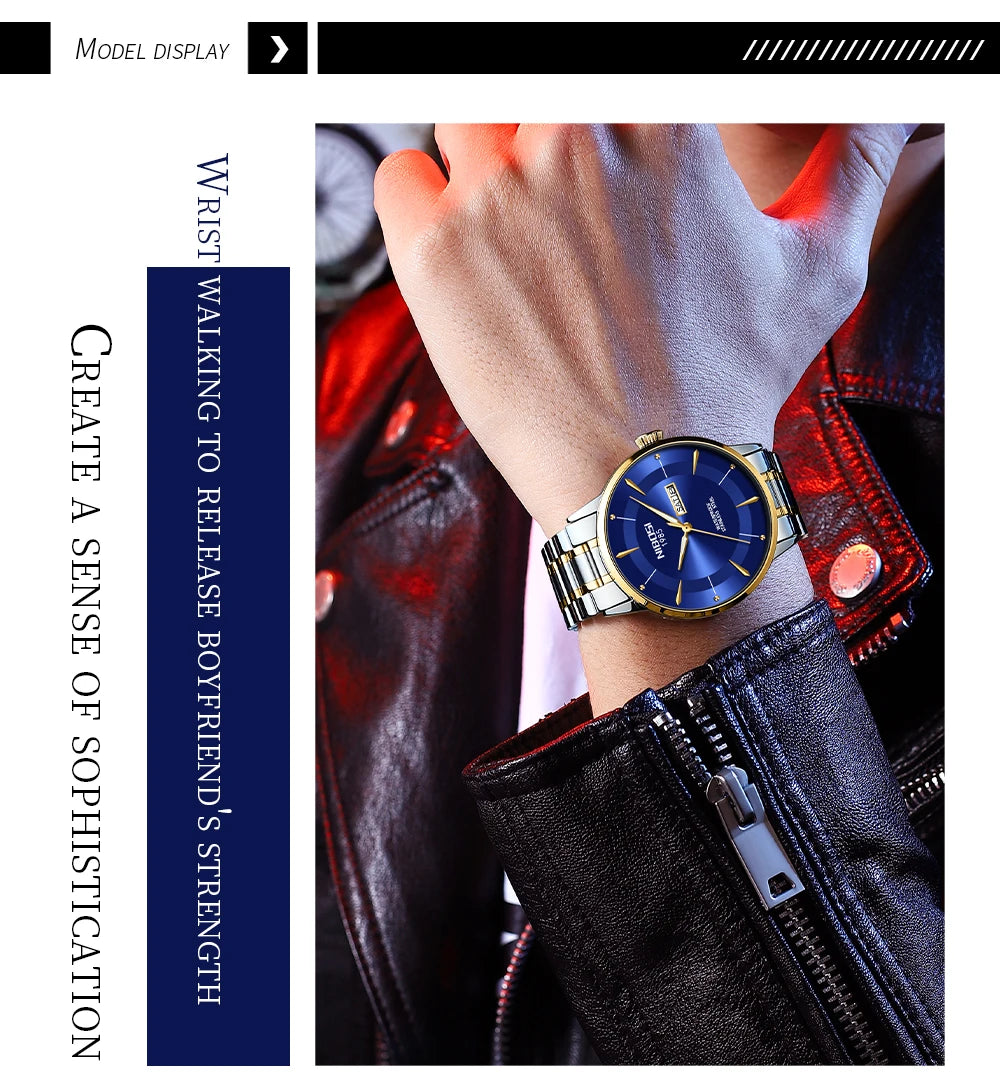 ⌚ Relógio NIBOSI 2607 Masculino Simples e Resistente 3ATM
