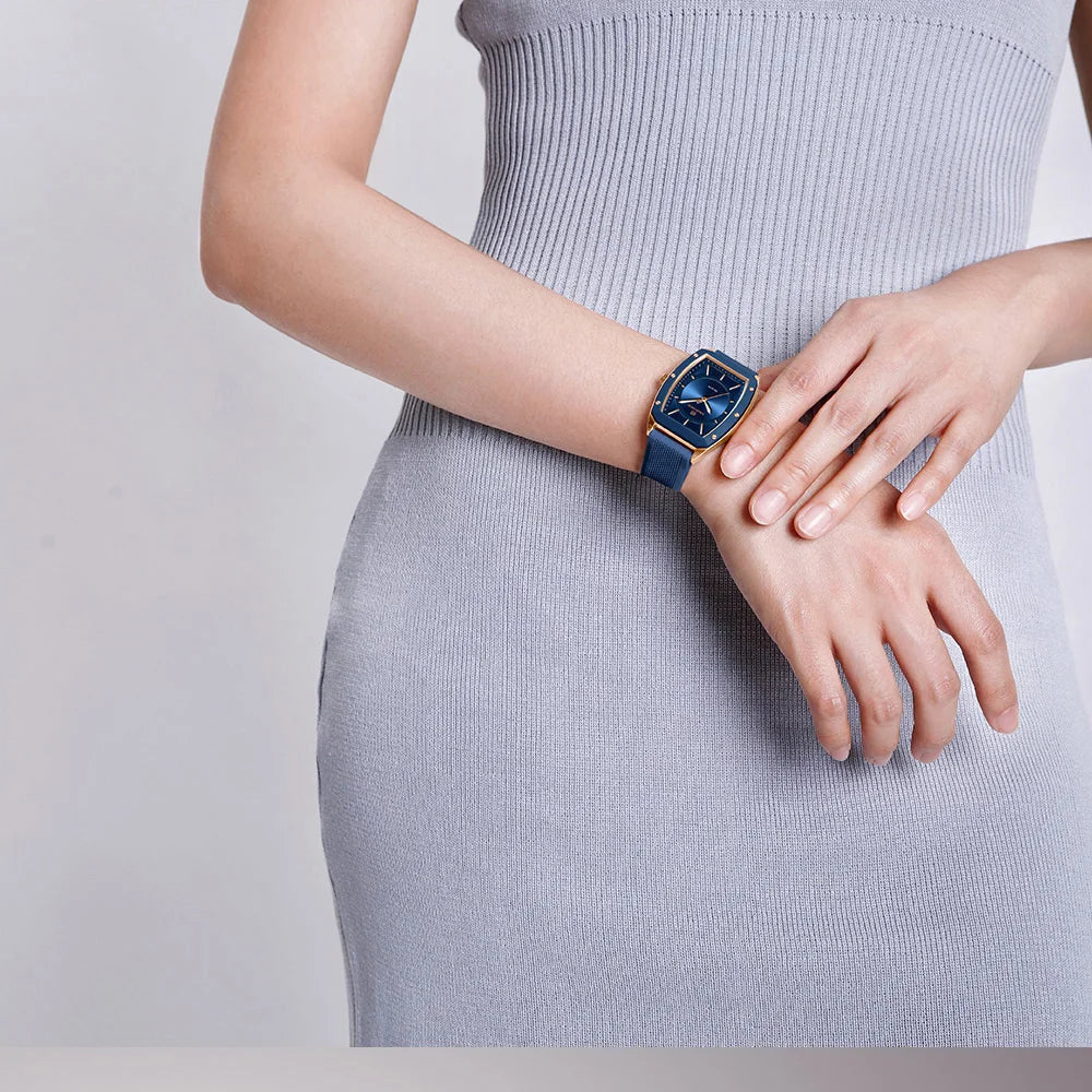 ⌚🌟Relógio Feminino NAVIFORCE NF5049 – Design Moderno e Conforto com Pulseira de Silicone