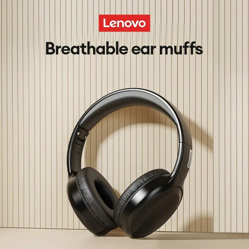 🎧🔥Fone de Ouvido Lenovo TH30 Bluetooth 5.3 com Microfone 🎮🎵 Dobrável, Confortável e com 9h de Bateria!