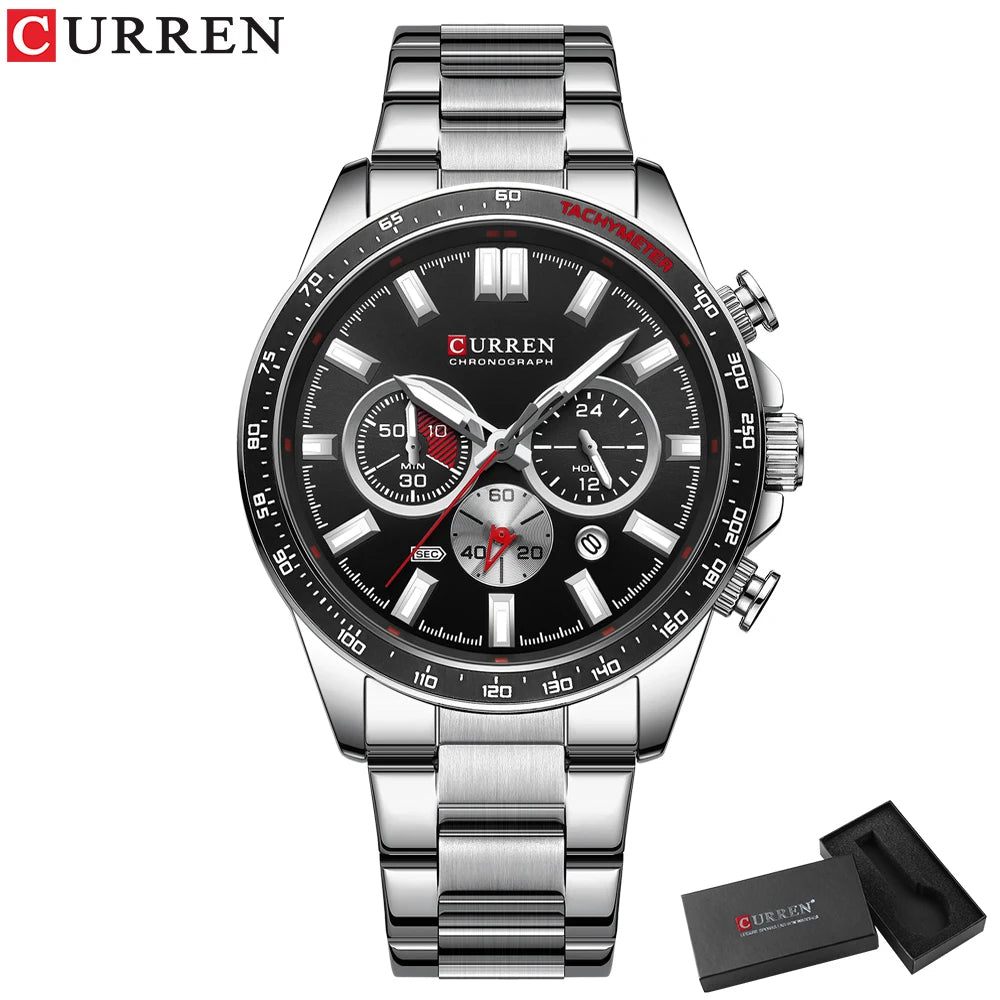 Relógio CURREN 8418 Masculino ⌚ Esportivo e Elegante