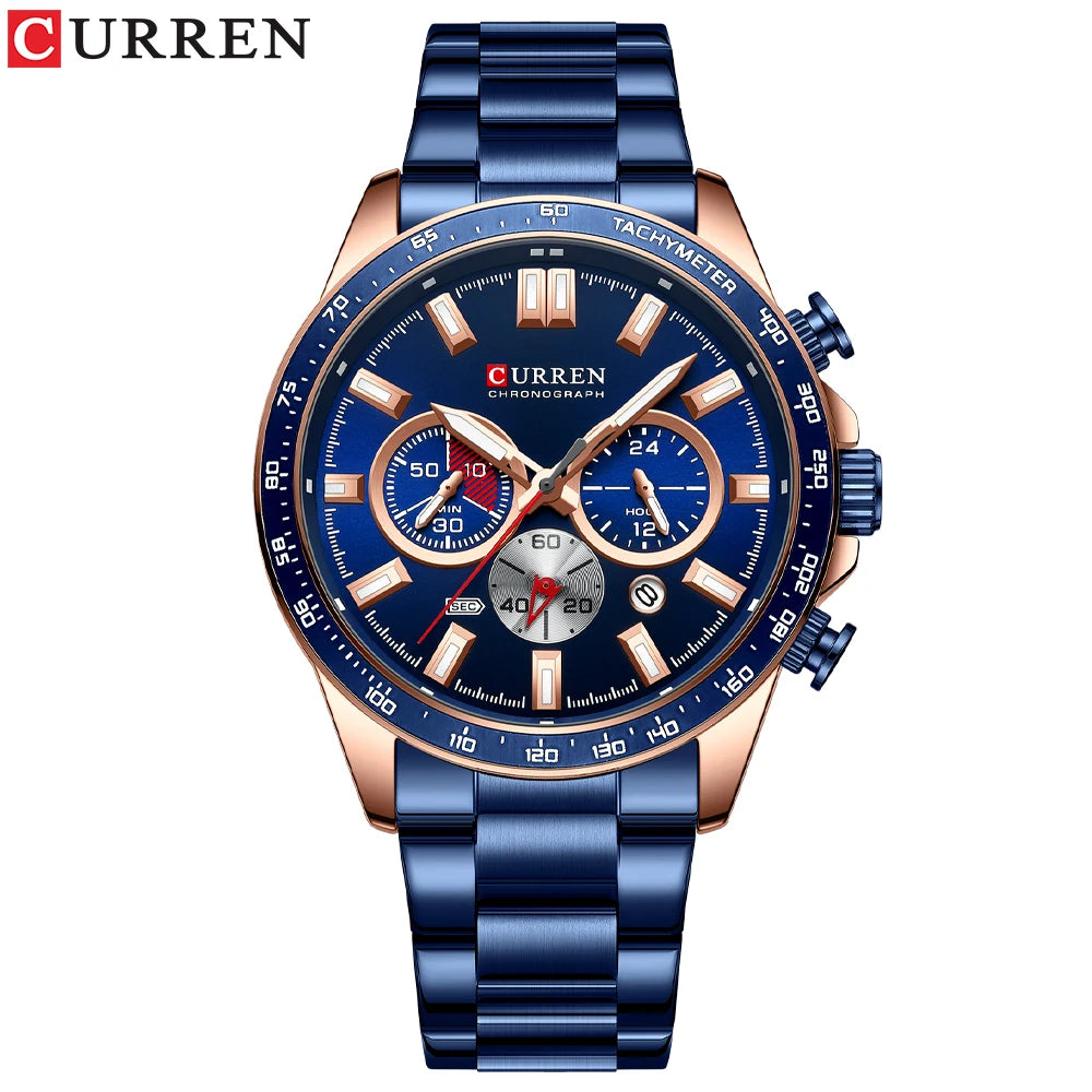 Relógio CURREN 8418 Masculino ⌚ Esportivo e Elegante