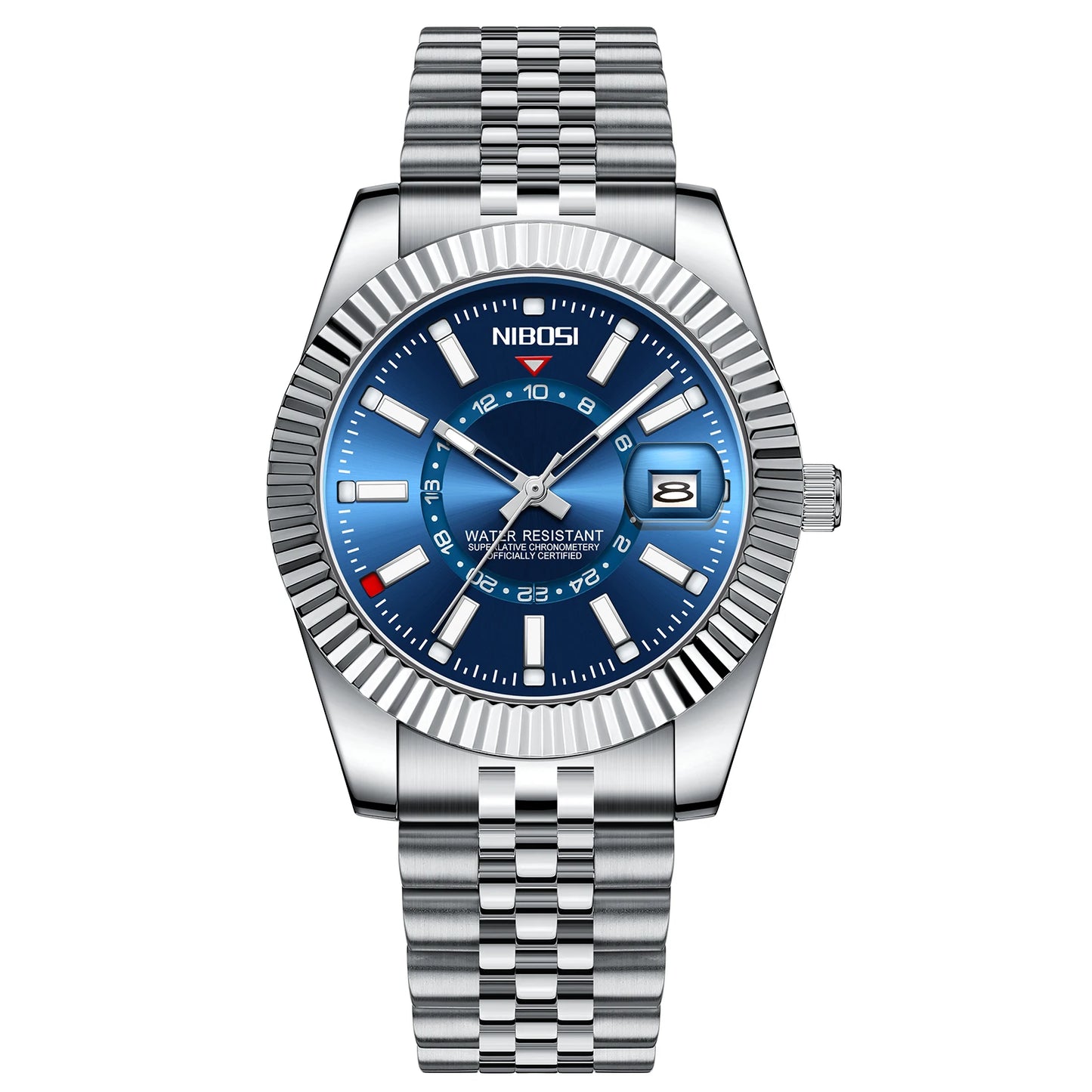 🕰️✨Relógio Masculino NIBOSI 2638 Luxo Quartzo 🏆 À Prova D’Água ⌚ Mostrador Romano + Calendário