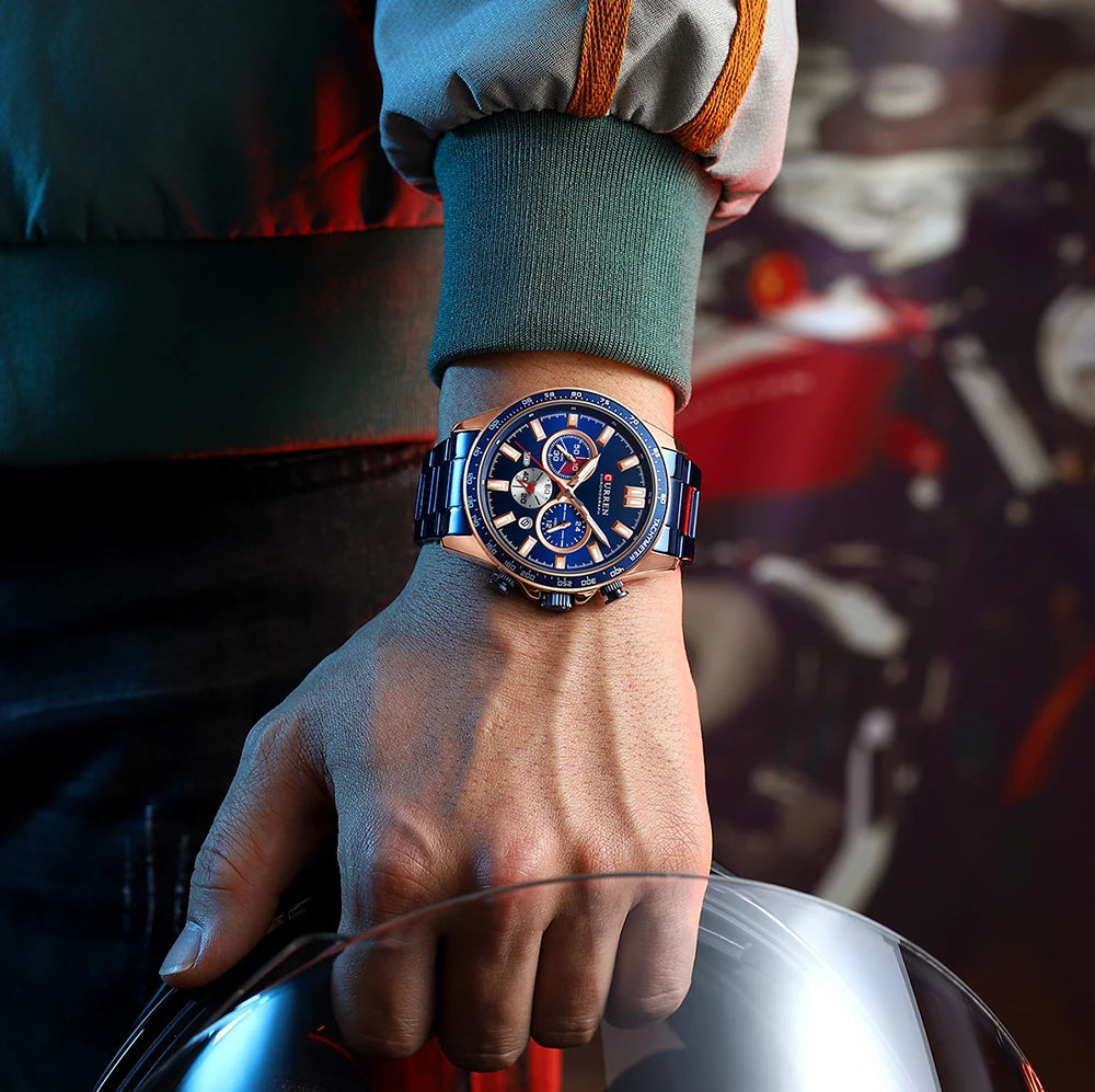 Relógio CURREN 8418 Masculino ⌚ Esportivo e Elegante