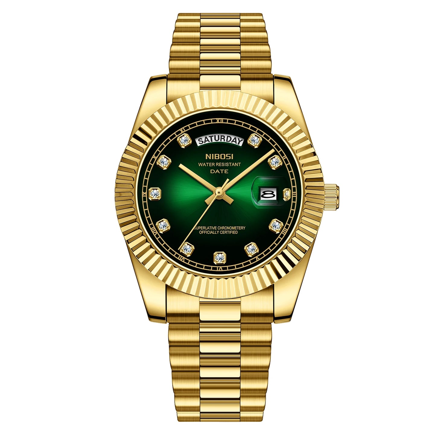 ⌚ Relógio NIBOSI 2627 Luxo Masculino Resistente a Choques 3ATM
