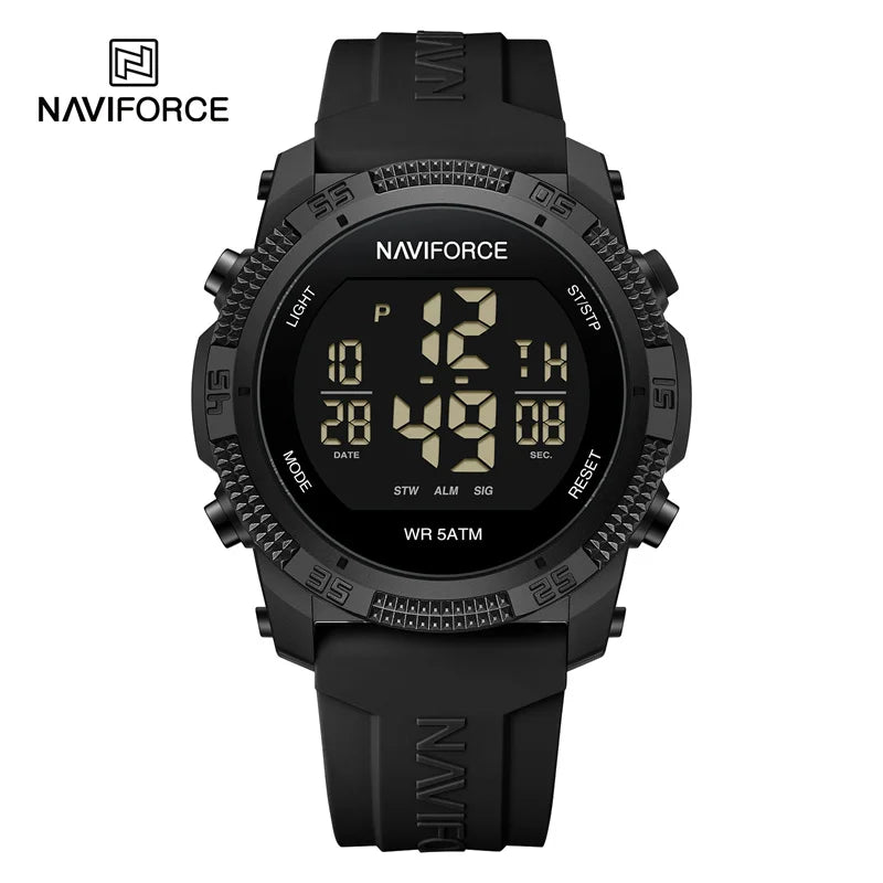 ⌚ Relógio Digital NAVIFORCE NF7104 Esportivo Masculino com Pulseira de Silicone – 5ATM