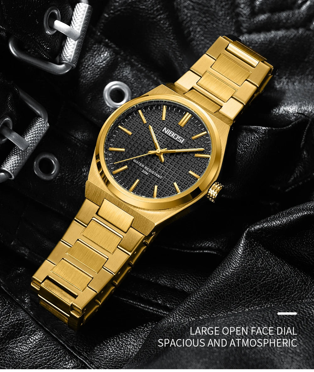 ⌚ Relógio NIBOSI 2663 – Luxo Simples com Design Quadrado ✨🕶️