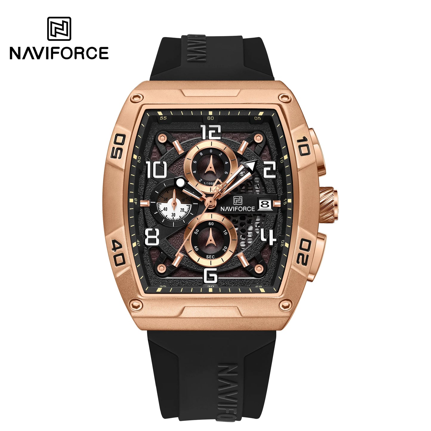 ⌚🔥Relógio Masculino NAVIFORCE NF8052 – Esportivo, Estiloso e Resistente à Água 💪🏽