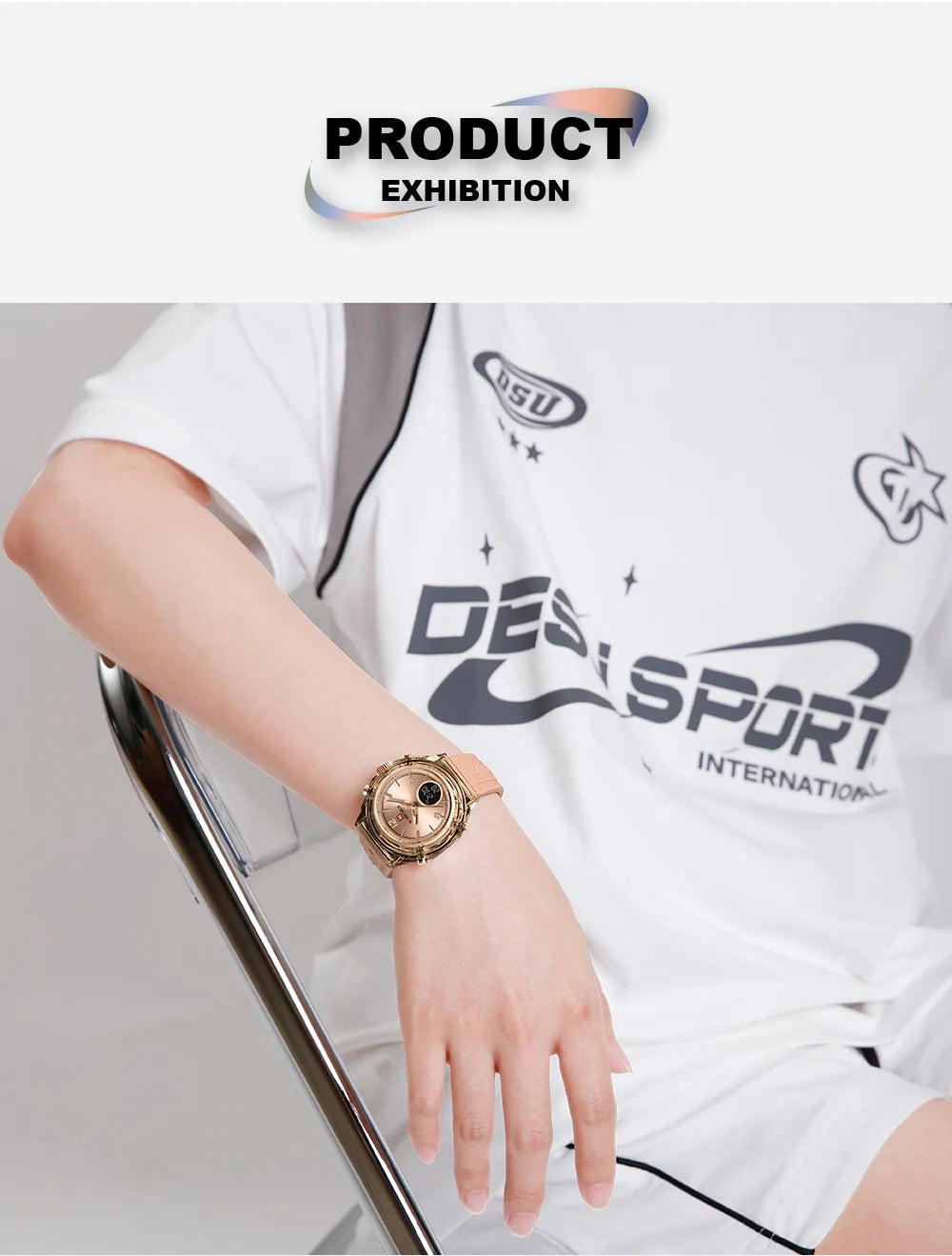 ⌚💖Relógio Feminino NAVIFORCE NF7109 – Esportivo, Casual e à Prova d’Água com Alarme e Luz