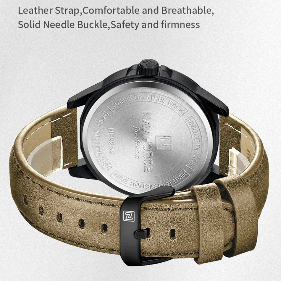 ⌚ Relógio Masculino NAVIFORCE NF9248L – Estilo, Conforto e Funcionalidade