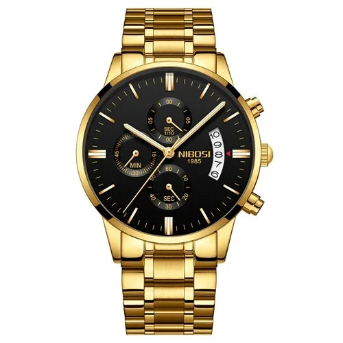 ⌚ Relógio NIBOSI 2309 Masculino Luxo Cronógrafo Multifuncional 3ATM