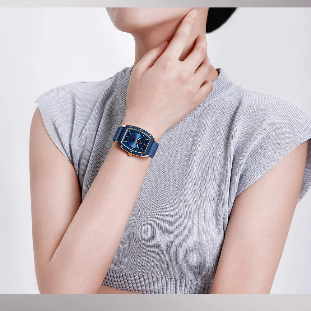 ⌚🌟Relógio Feminino NAVIFORCE NF5049 – Design Moderno e Conforto com Pulseira de Silicone