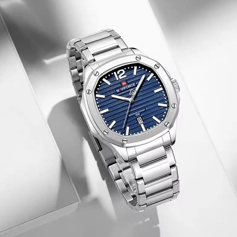 ⌚✨Relógio Masculino NAVIFORCE NF9243S – Elegância e Durabilidade em Aço Inoxidável