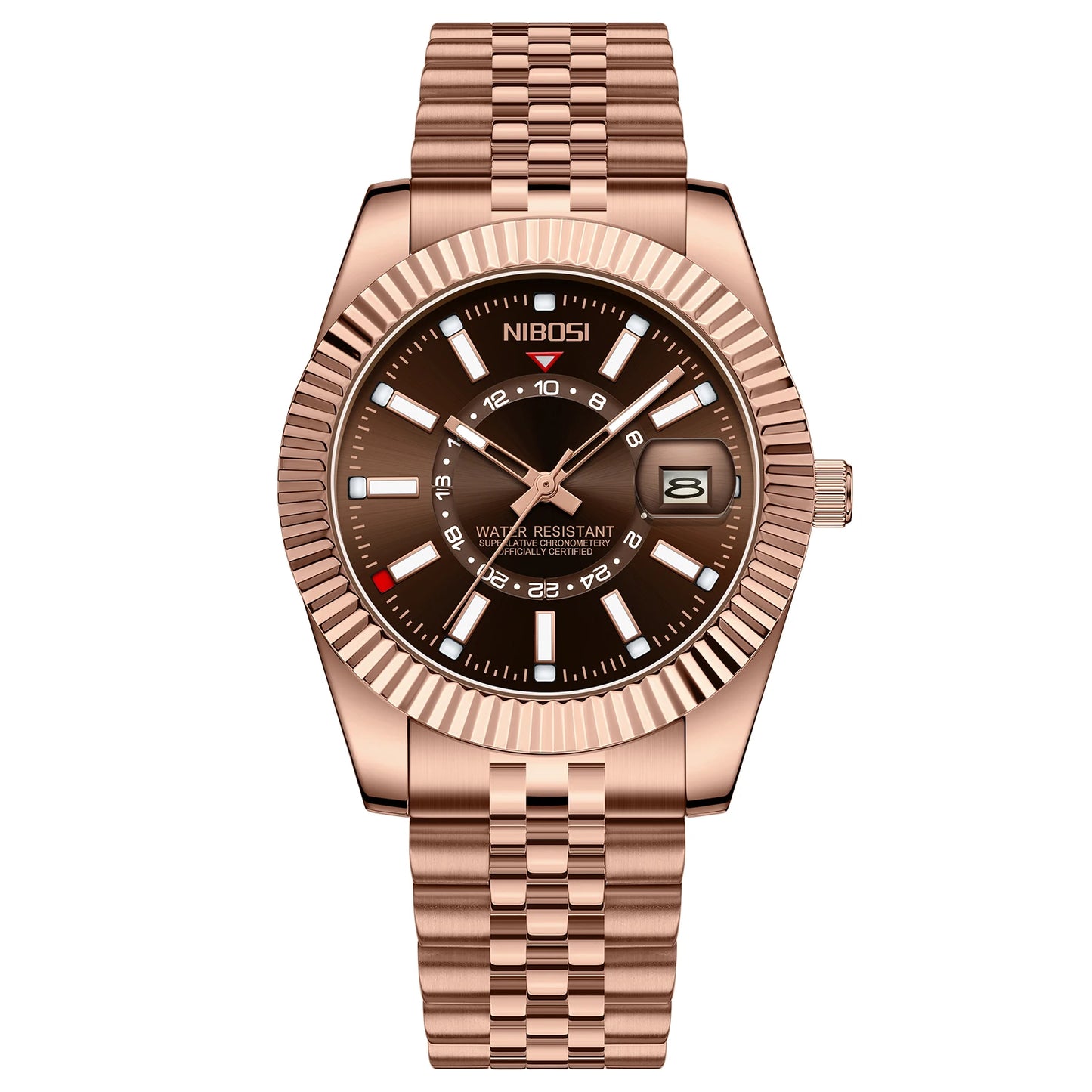🕰️✨Relógio Masculino NIBOSI 2638 Luxo Quartzo 🏆 À Prova D’Água ⌚ Mostrador Romano + Calendário