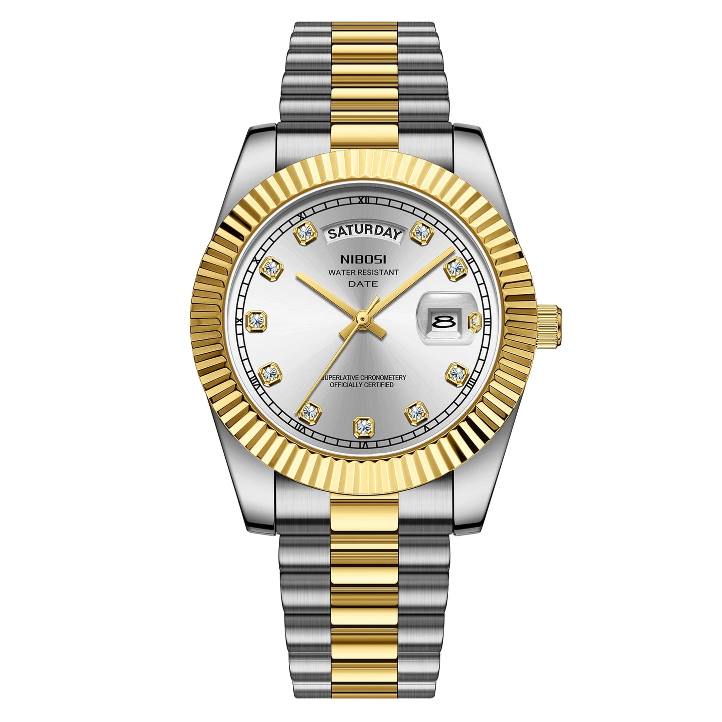 ⌚ Relógio NIBOSI 2627 Luxo Masculino Resistente a Choques 3ATM