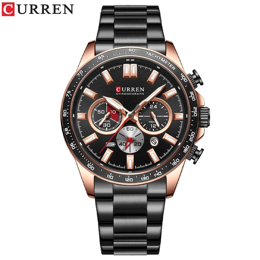 Relógio CURREN 8418 Masculino ⌚ Esportivo e Elegante