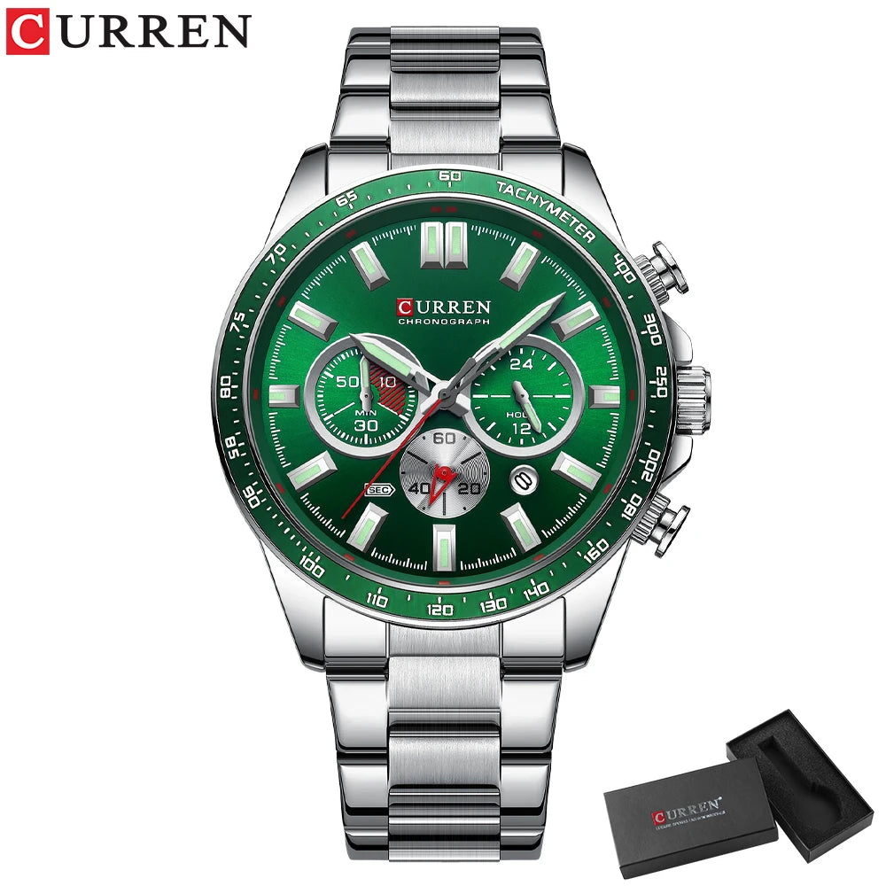 Relógio CURREN 8418 Masculino ⌚ Esportivo e Elegante