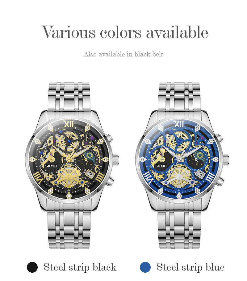 Relógio SKMEI 9058 Masculino ⌚ Luxo e Casual